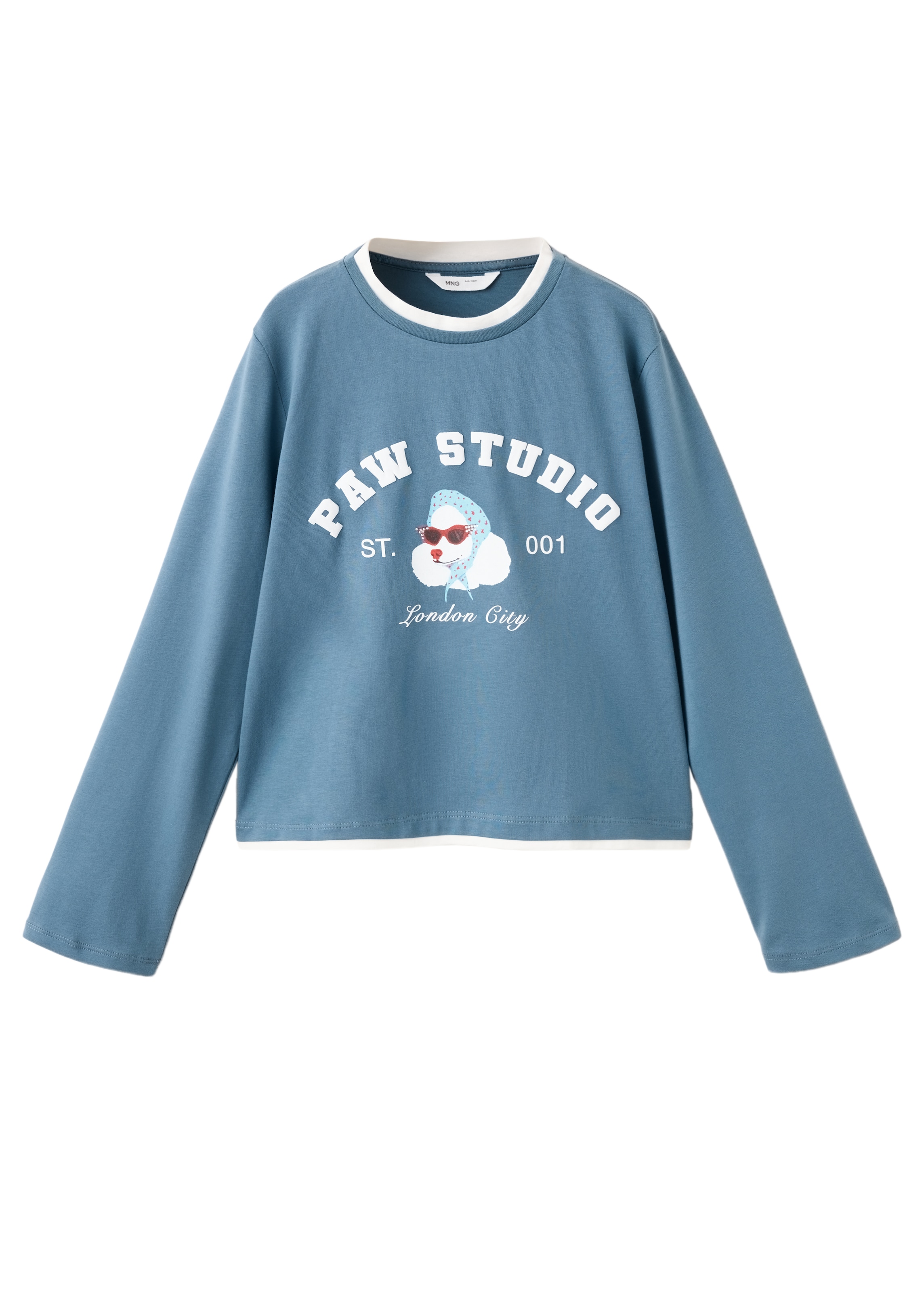 MANGO KIDS Póló 'STUDIO' - kék: elől