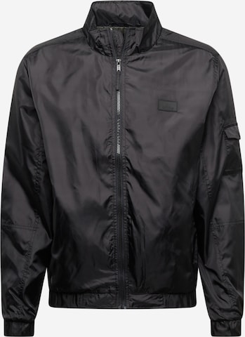 BLEND Демисезонная куртка в Черный: спереди