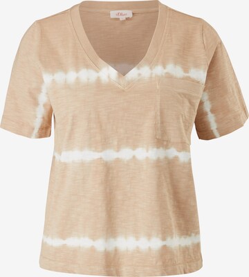 s.Oliver Shirt in Beige: front