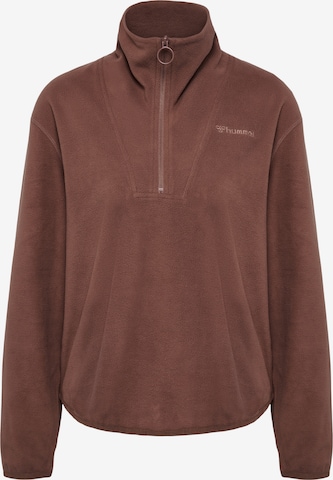 Hummel Fleece Jacket in Brown: front
