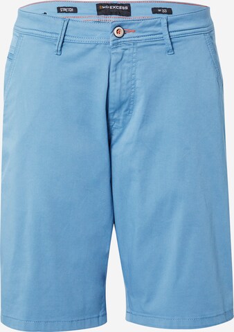 No Excess Regular Chino in Blauw: voorkant