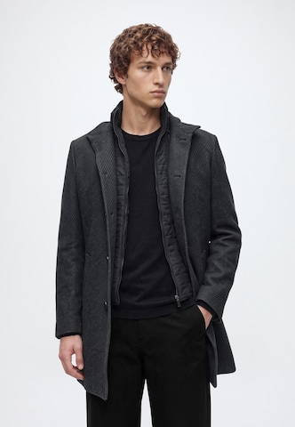 Bruun & Stengade Between-Seasons Coat 'Ontario' in Grey: front