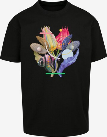 Mister Tee T-shirt 'Coral' i svart: framsida