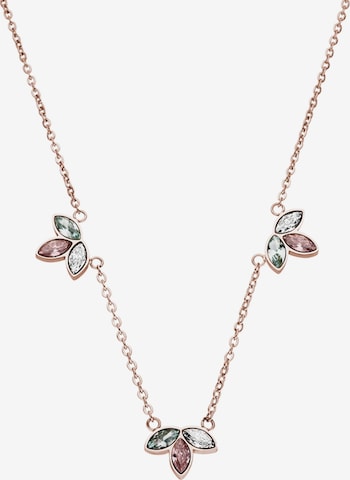 PURELEI Necklace 'Flowery' in Silver: front