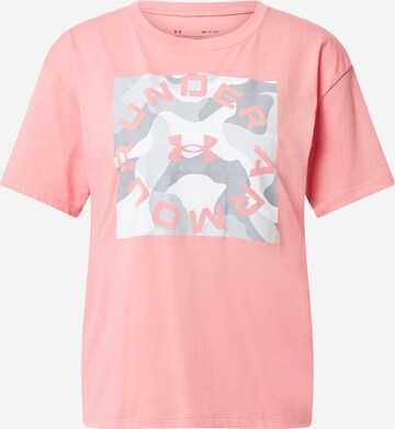 T-shirt fonctionnel UNDER ARMOUR en rose : devant