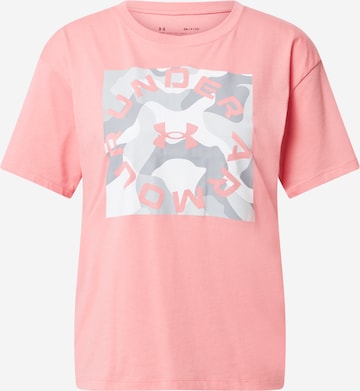 UNDER ARMOUR - Camiseta funcional en rosa: frente