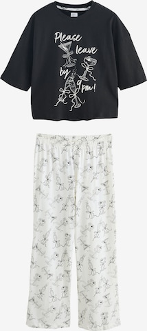 NextPidžama - crna boja: prednji dio