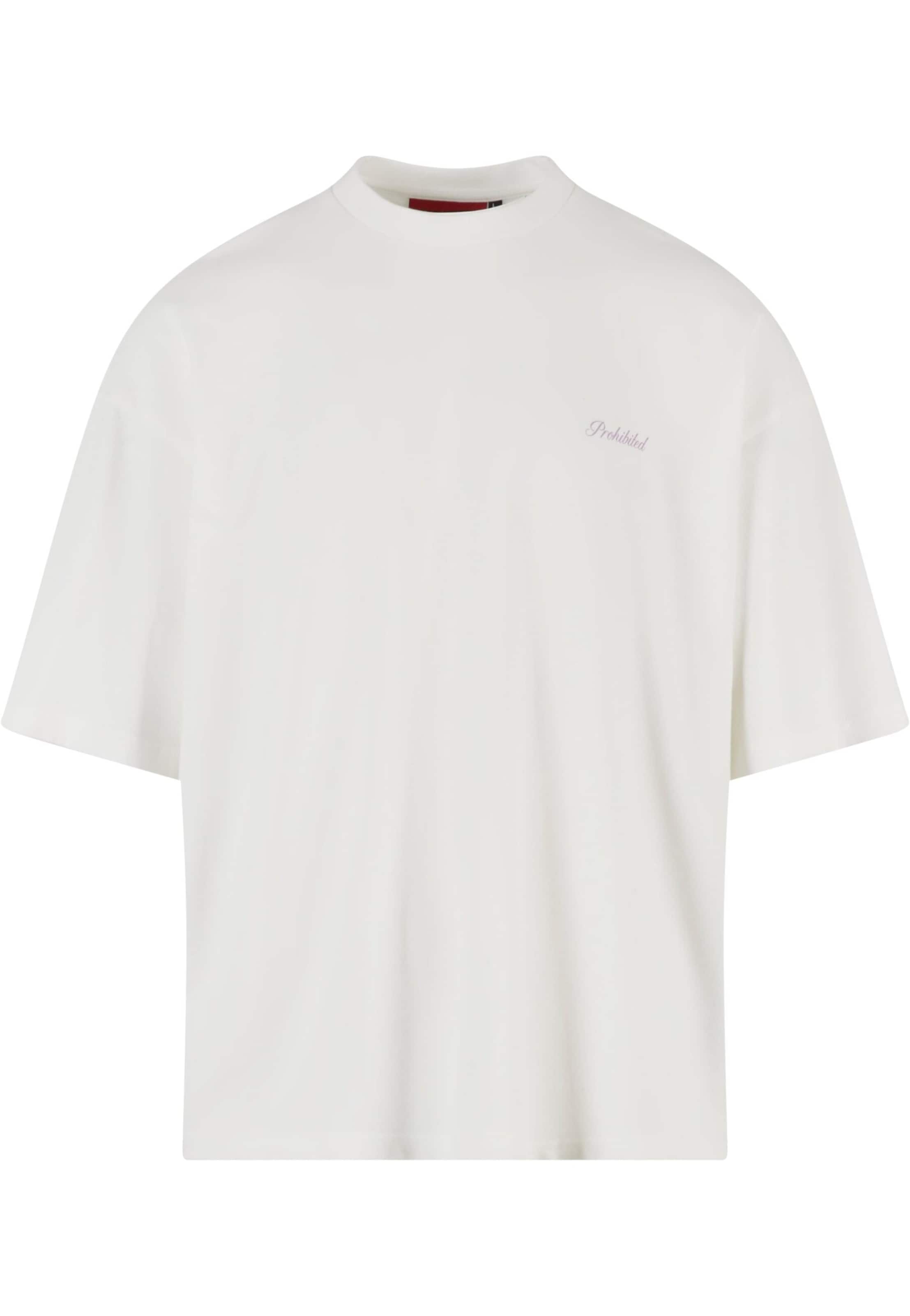 Prohibited T-shirt 'Ice Cream' i vit: framsida