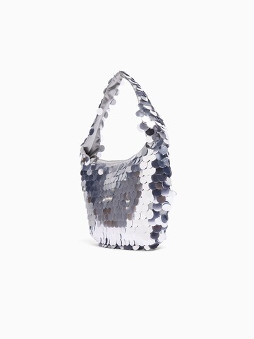 Bershka Handtasche in Silber