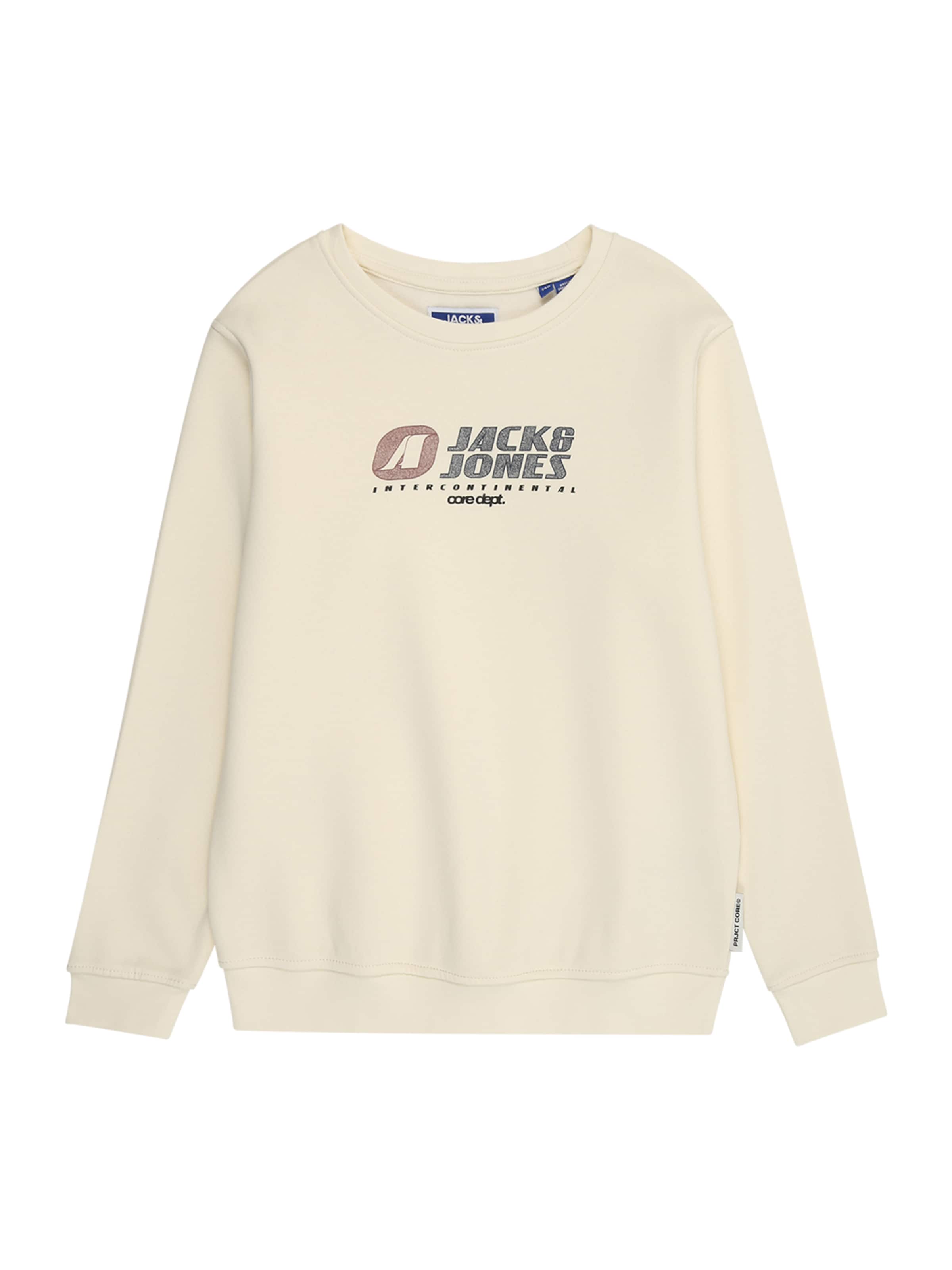 Jack & Jones Junior Μπλούζα φούτερ 'JCOTIER' σε μπεζ: μπροστά