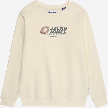 Jack & Jones JuniorSweater majica 'JCOTIER' - bež boja: prednji dio