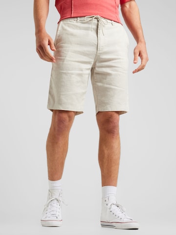 BOSS Orange Tapered Shorts in Beige: predná strana