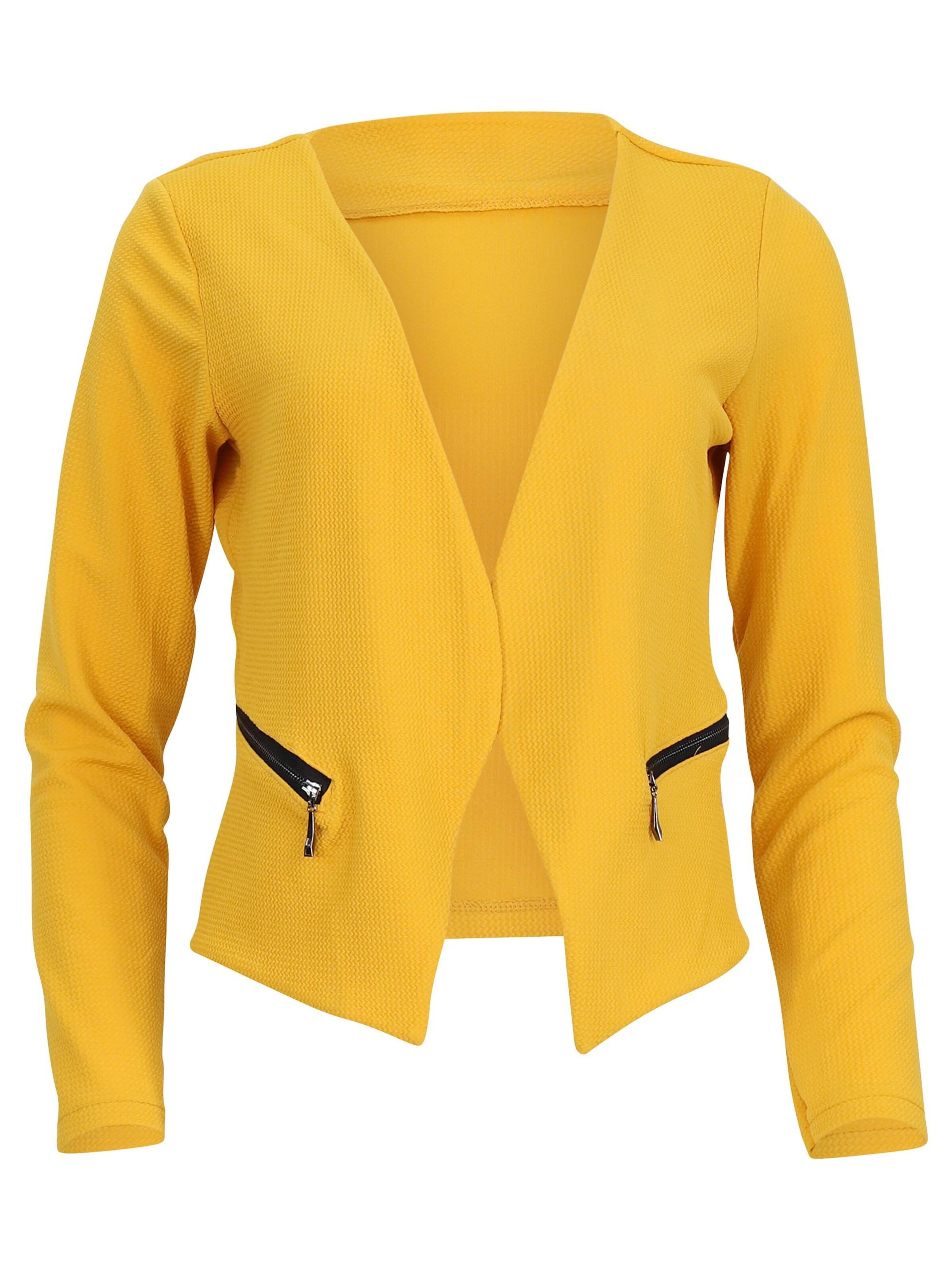 malito more than fashion Blazer in Yellow: front