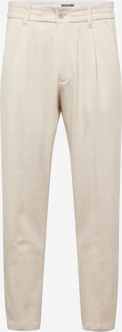 DRYKORN Slim fit Pleat-front trousers 'CHASY' in Brown: front