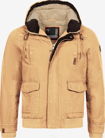 Alessandro Salvarini Winter Jacket in Brown: front