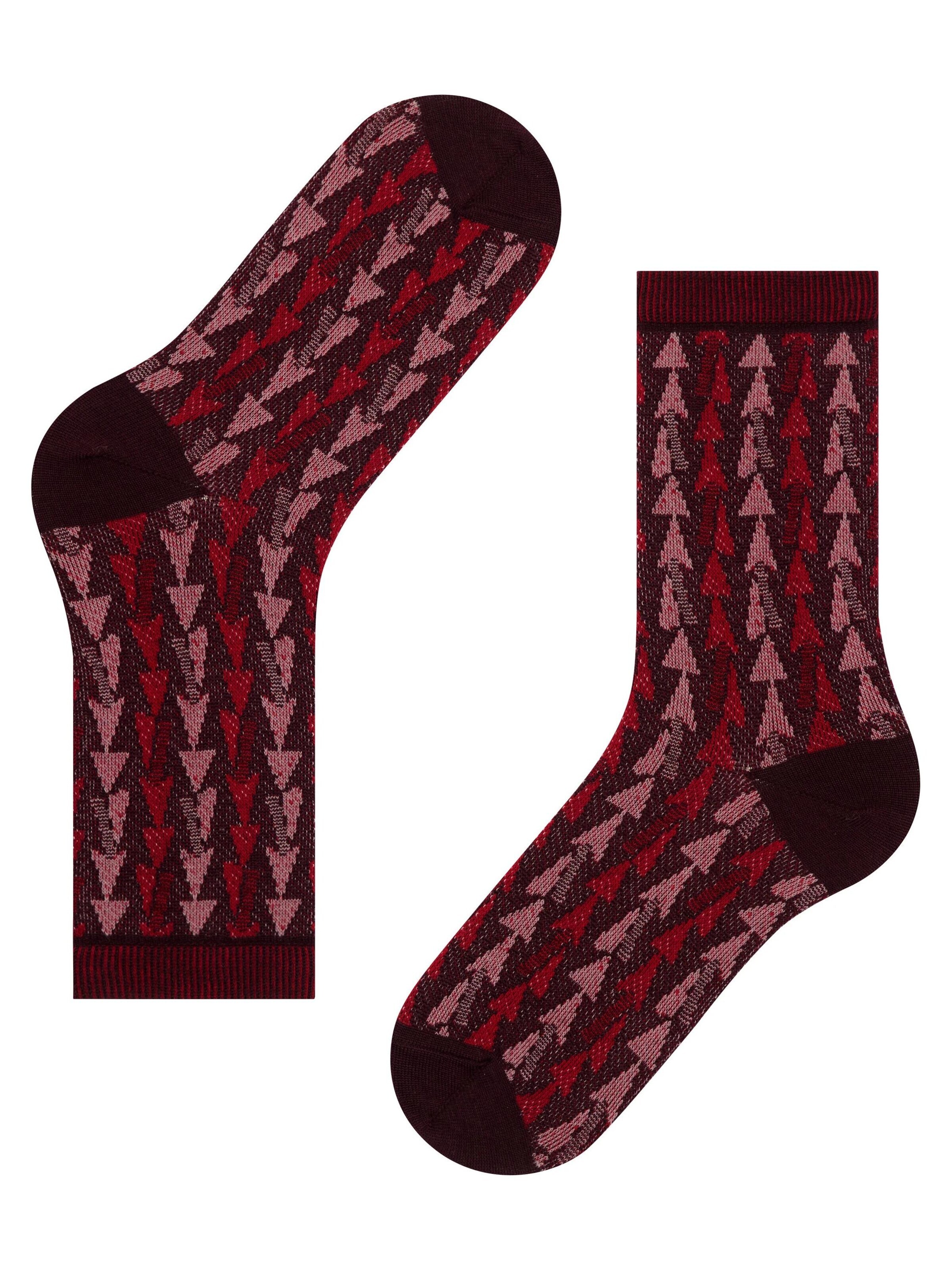 FALKE Socken 'Pinewood'‌‌‌‌‌ in Rot