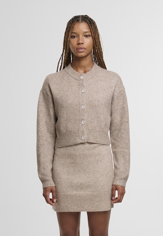 Cardigan Urban Classics en marron : devant