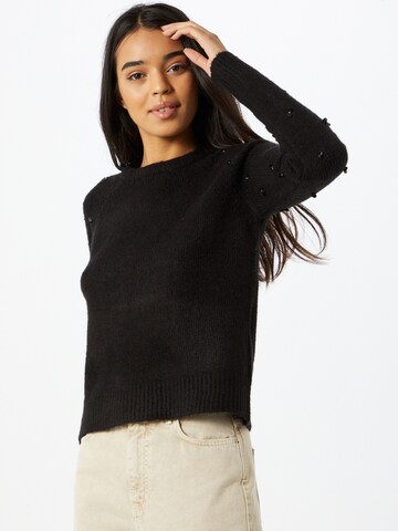 Pull-over 'Luna' ONLY en noir : devant