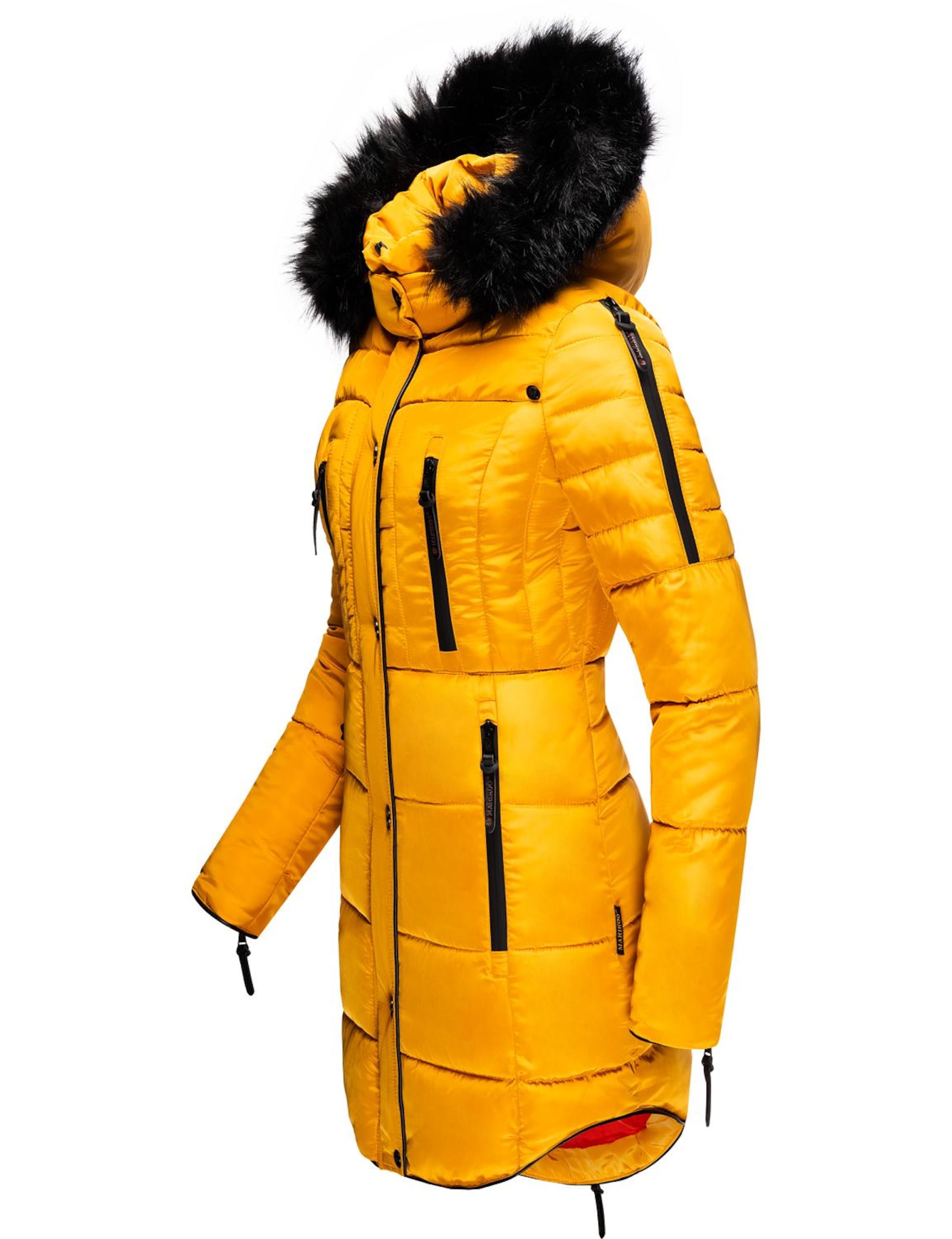 MARIKOO Vinterfrakke 'Moonshine' i gul