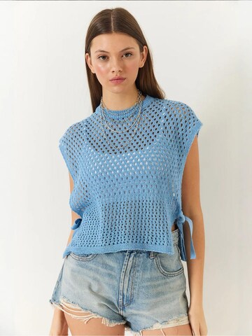 Pull-over Bianco Lucci en bleu : devant