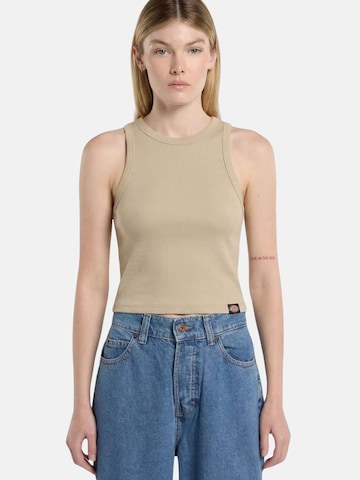 DICKIES Top 'DICKIES PLENTYWOOD GD VEST W canotta'‌‌‌‌‌‌ in Beige: Vorderseite