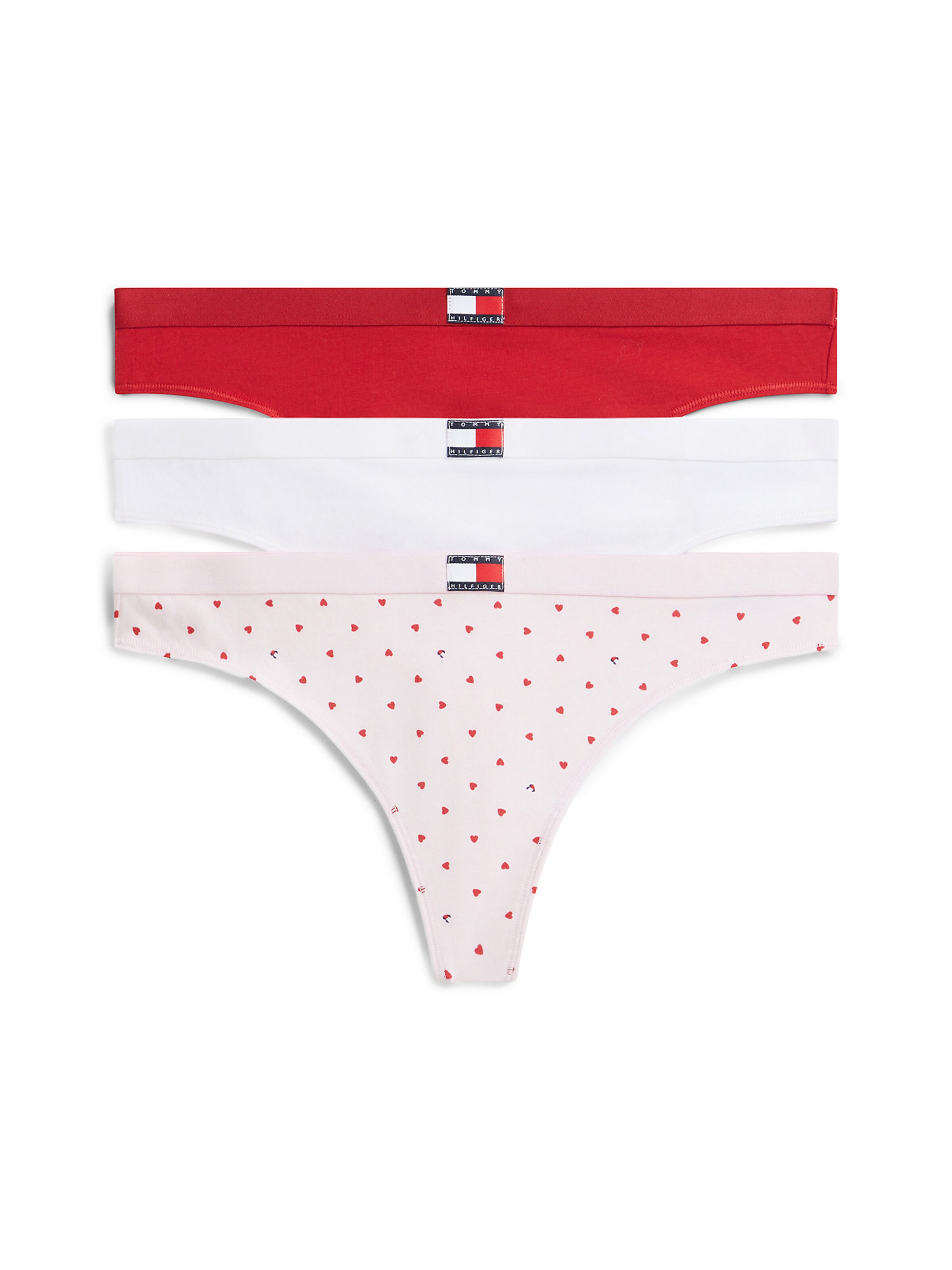 String 'Heritage' Tommy Hilfiger Underwear en rose : devant