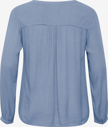 KAFFE CURVE Bluzka 'Ami' w kolorze niebieski
