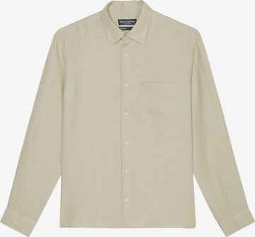 Coupe regular Chemise Marc O'Polo en beige : devant