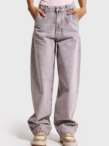 IT'S BASIC Loosefit Jeans 'NORA Skater Mid Rise Jeans' in Bruin