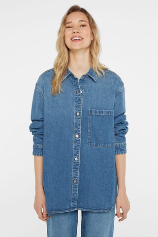 SENSES.THE LABEL Blouse in Blue: front