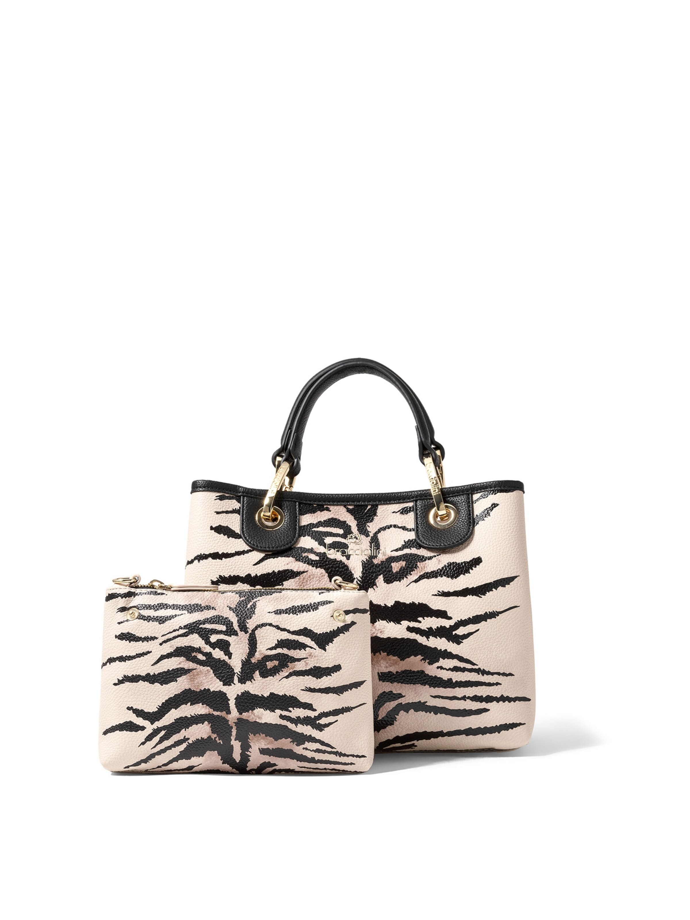 Braccialini Handtas in Beige: voorkant