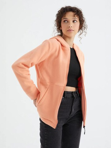 Tommy Life Fleece jas in Oranje