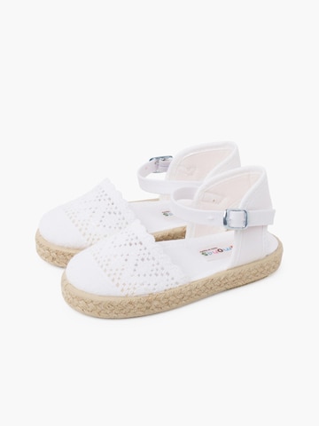 Sandales Pisamonas en blanc