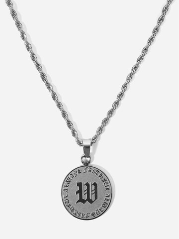 Wasted Paris - Cadena 'Signature Necklace' en plata: frente