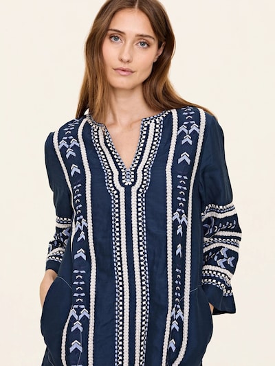 Odd Molly Dress 'Harvest' in Light blue / Dark blue / White, Item view