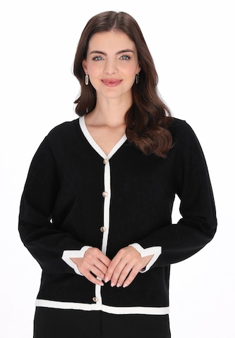 usha BLACK LABEL - Cárdigan en negro: frente