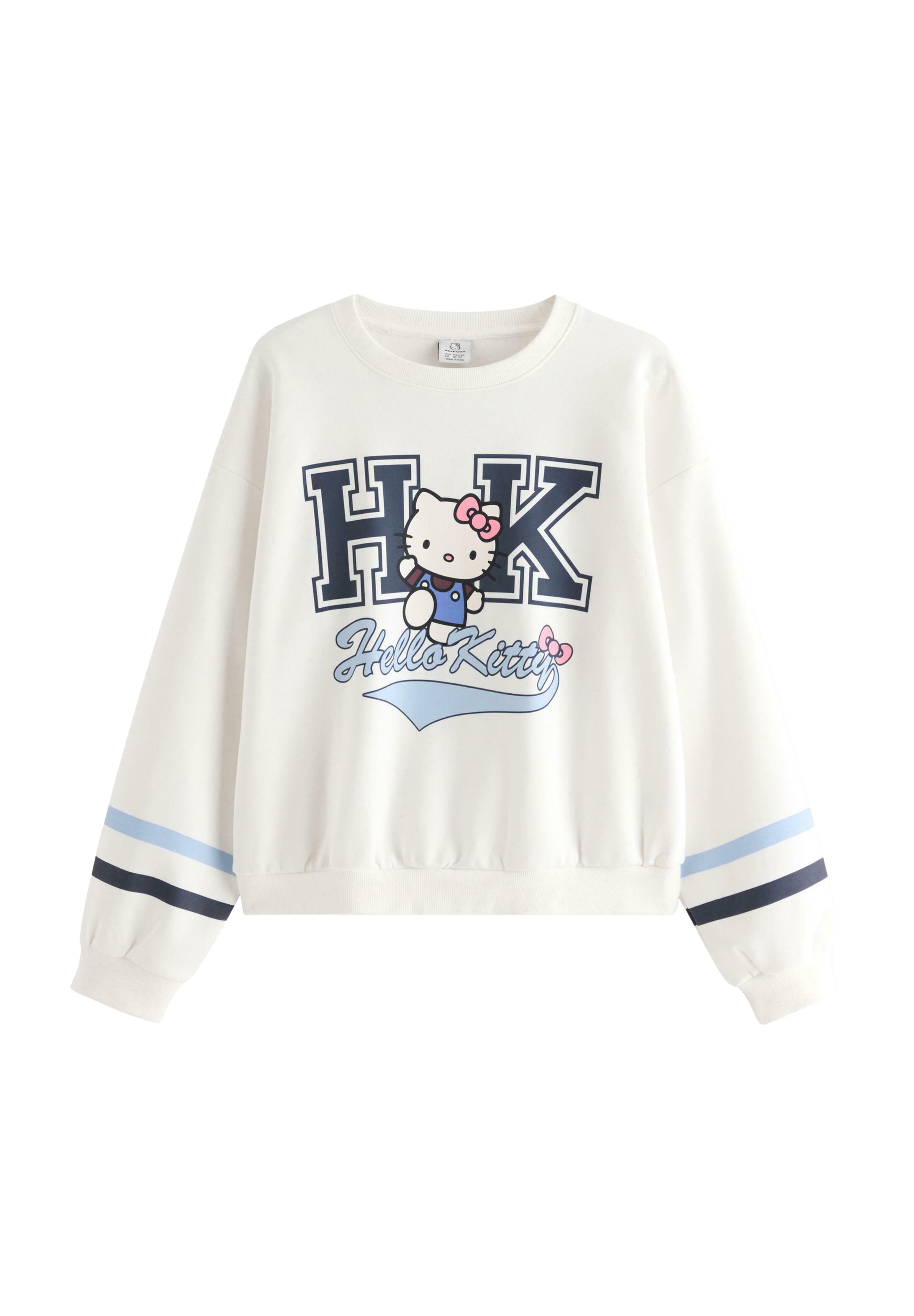 Felpa 'Hello Kitty' di Lindex in bianco: frontale