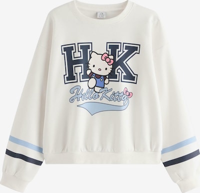 134-140 dydžio Megztinis be užsegimo 'Hello Kitty' iš Lindex, spalva – tamsiai mėlyna / šviesiai mėlyna / rožių spalva / balta, Prekių apžvalga