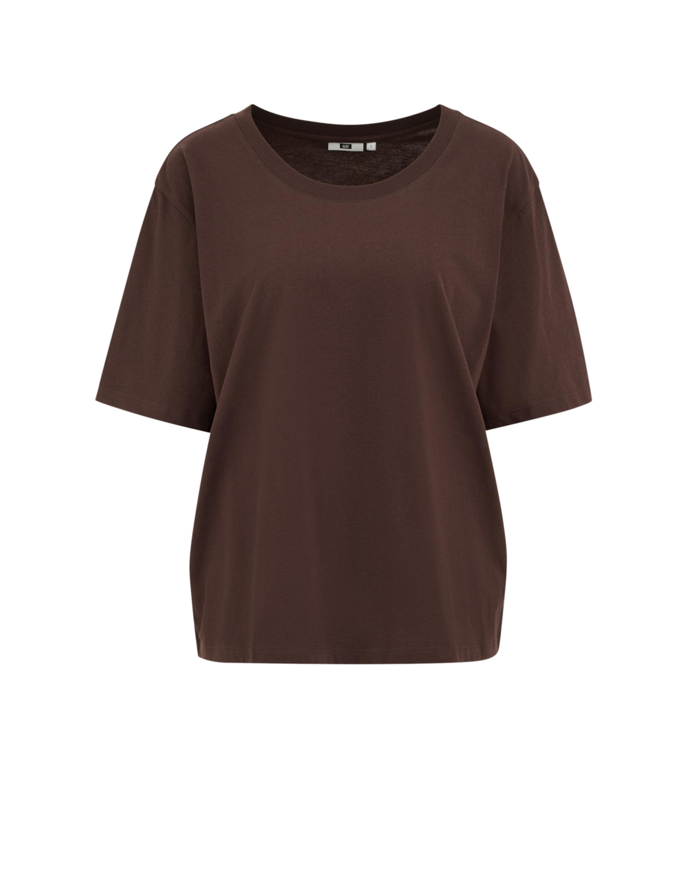 WE Fashion Tričko – hnědá: přední strana