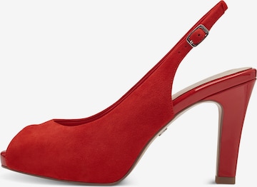 TAMARIS Slingpumps in Rood