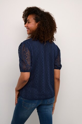 Cream Blouse 'Danika' in Blauw