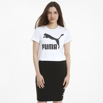 T-shirt 'Classic' PUMA en blanc : devant