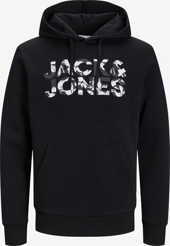 Bluză de molton 'Jeff' de la JACK & JONES pe negru: față