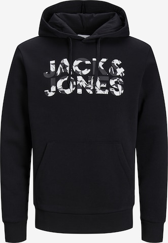 JACK & JONES Sweatshirt 'Jeff' in Zwart: voorkant