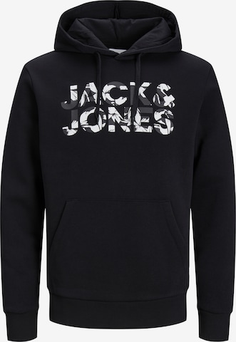 JACK & JONES Tréning póló 'JJEJeff' - fekete: elől