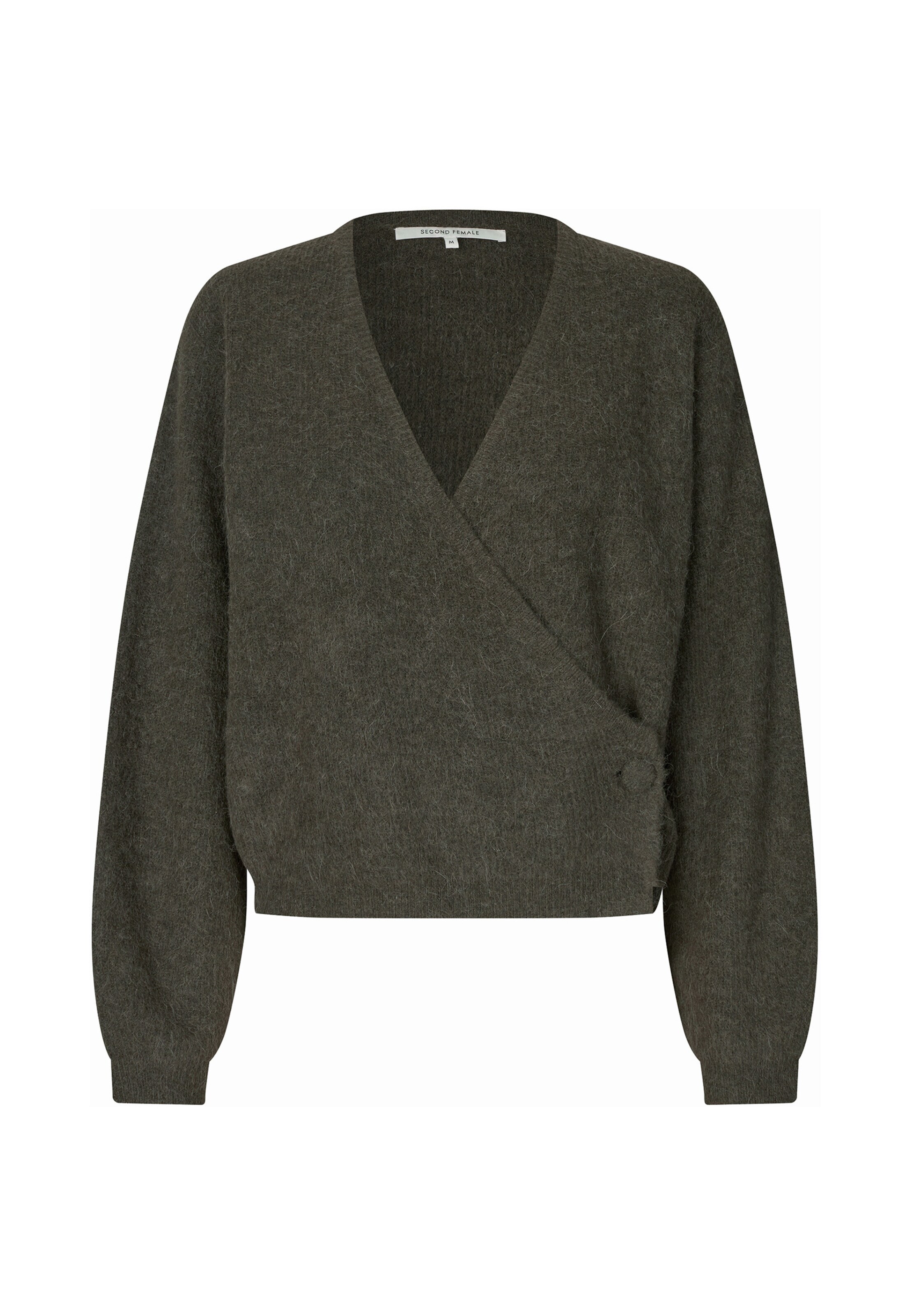 SECOND FEMALE Strickjacke 'Gabby' in Grün: Vorderseite
