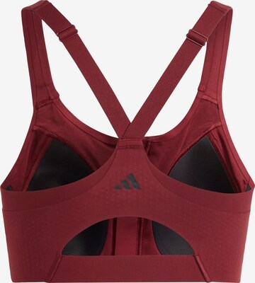 ADIDAS PERFORMANCE Bustier Sport bh 'Impact Luxe' in Rood