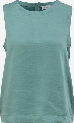 s.Oliver Blouse in Groen: voorkant