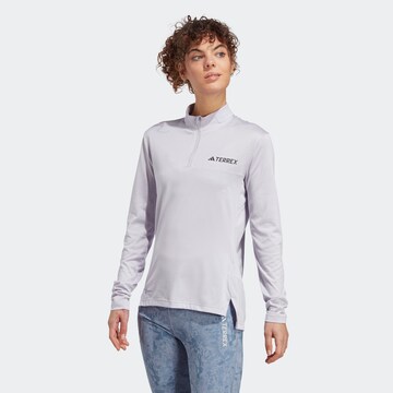 ADIDAS TERREX - Camisa funcionais 'Multi ' em branco: frente