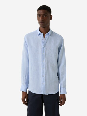 BOGNER Regular fit Button Up Shirt 'Timi' in Blue: front